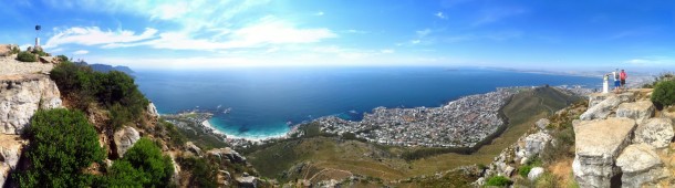 Lion’s Head: View of Clifton Bay and Sea Point (Cape Town)