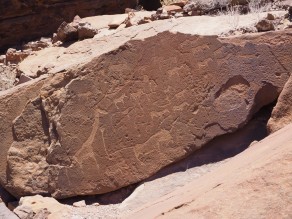 Twyfelfontein rock carvings. (Skeleton Coast)