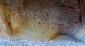 The ‘White Lady’ cave paintings. (Skeleton Coast) The ‘White Lady’ cave paintings. (Skeleton Coast)